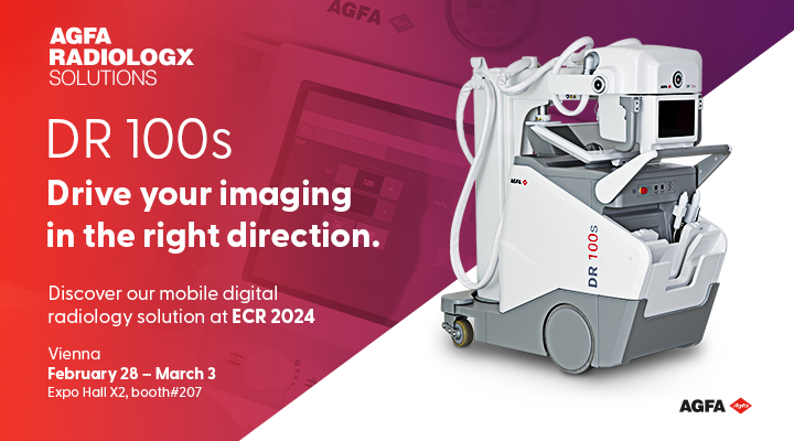 Discover our mobile digital radiology solution DR 100s at ECR 2024 and drive your imaging in the right direction